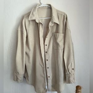 Oversized button down long sleeve